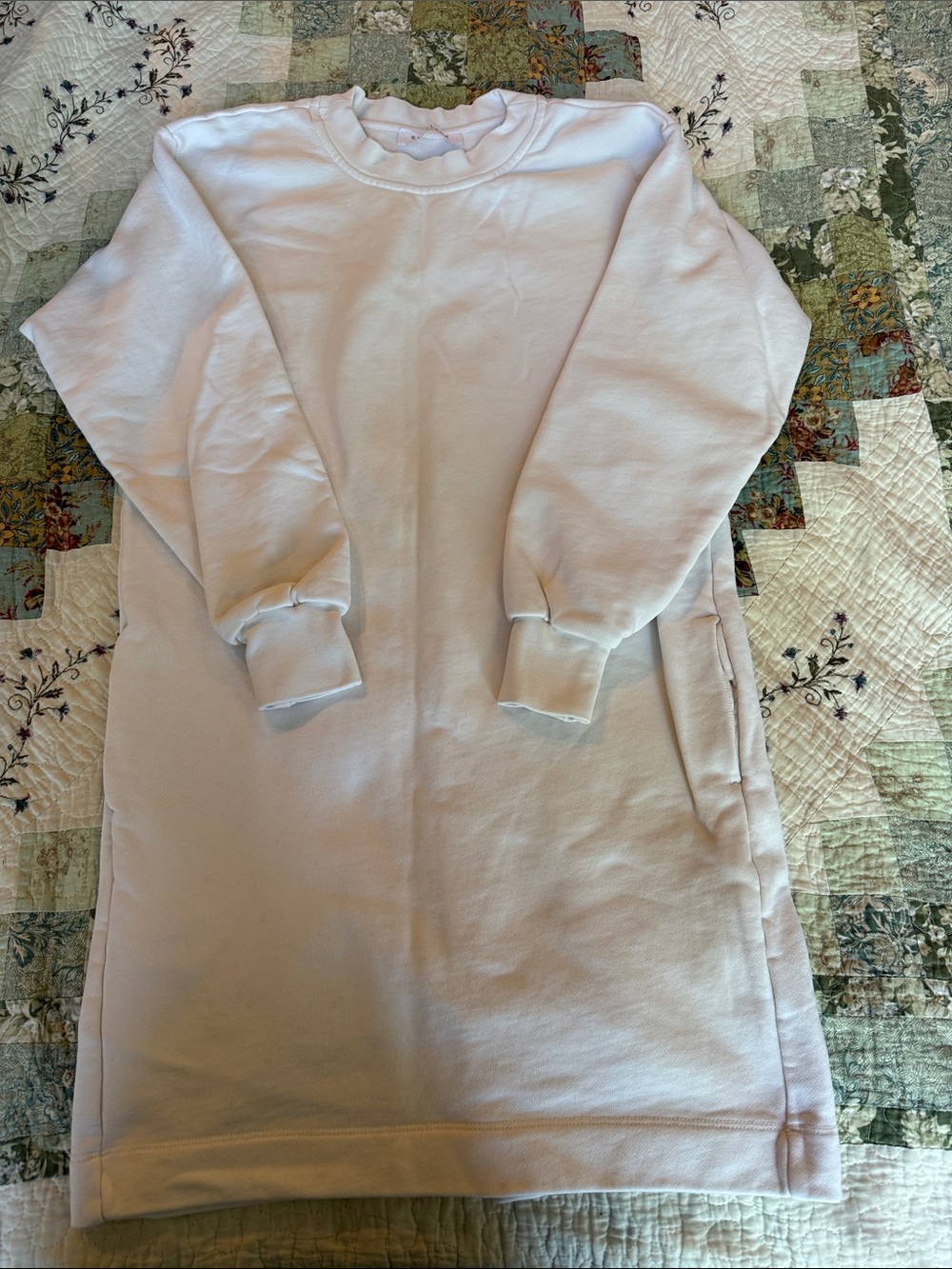Everlane white Mini Sweatshirt Dress